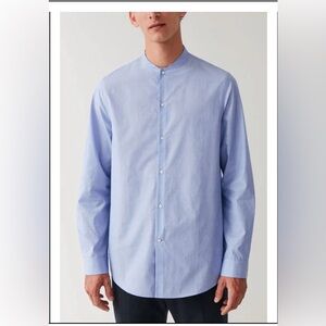 COS Collarless Long Sleeved Shirt, 16.5, NWT